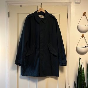 Dark navy trenchcoat